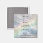 Reiki Principes Rainbow Mandala-ontwerp Magneet (Voorkant / Achterkant)