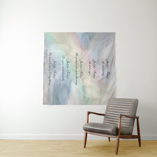 Reiki Principes Rainbow Mandala-ontwerp Wandkleed (In Situ (horizontaal))