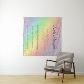 Reiki Principes Rainbow Mandala-ontwerp Wandkleed (In Situ (horizontaal))