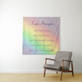 Reiki Principes Rainbow Mandala-ontwerp Wandkleed (In situ)