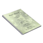 Reiki Principes sparkly design Notitieboek (Rechterzijde)
