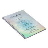 Reiki Principes sparkly Lotus design Notitieboek (Rechterzijde)