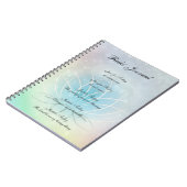 Reiki Principes sparkly Lotus design Notitieboek (Linkerzijde)