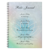 Reiki Principes sparkly Lotus design Notitieboek (Voorkant)