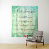Reiki Principles Healing Hands design Wandkleed (In situ)