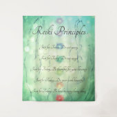 Reiki Principles Healing Hands design Wandkleed (Voorkant)