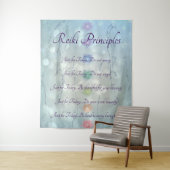 Reiki Principles Healing Hands design Wandkleed (In situ)