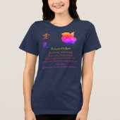 Reiki Principles Just For Today Rainbow Tri-Blend Shirt (Voorkant)