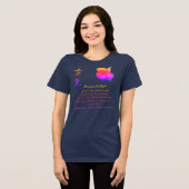 Reiki Principles Just For Today Rainbow Tri-Blend Shirt (Voorkant volledig)