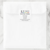 Reiki Principles Prepts White Vierkante Sticker (Tas)