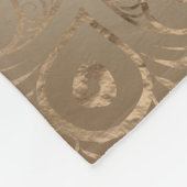 Reiki Principles - Reiki Precepts Golden Sheer Fleece Deken (Hoek)