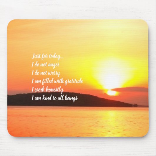 Reiki Principles Sunrise Mousepad Muismat (Voorkant)