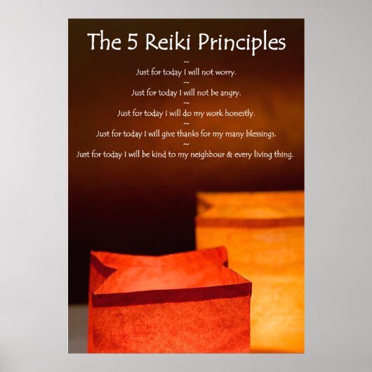 Reiki Principles with Luminarias Poster (Voorkant)