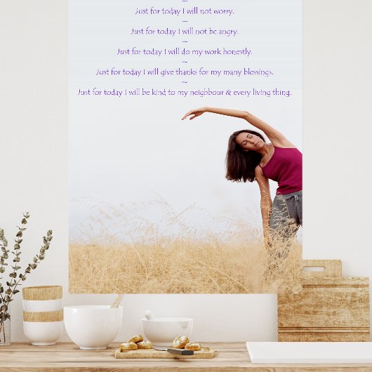 Reiki Principles with Yogini Poster (Keuken)