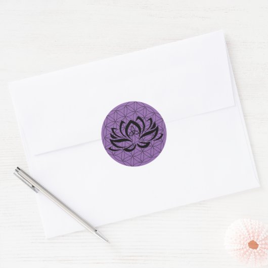 Reiki PureLoveEvolution ronde sticker (Envelop)
