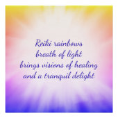 Reiki rainbows perfect poster (Voorkant)