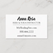 *~* Reiki Rays Energy Healing Light Worker Visitekaartje (Achterkant)