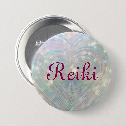 Reiki Ronde Button 7,6 Cm (Voorkant /achterkant)