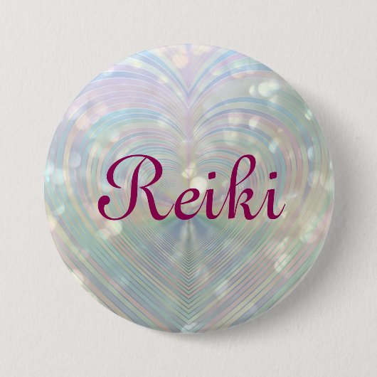 Reiki Ronde Button 7,6 Cm (Voorkant)