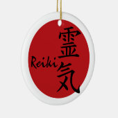 Reiki - rood keramisch ornament (Rechts)