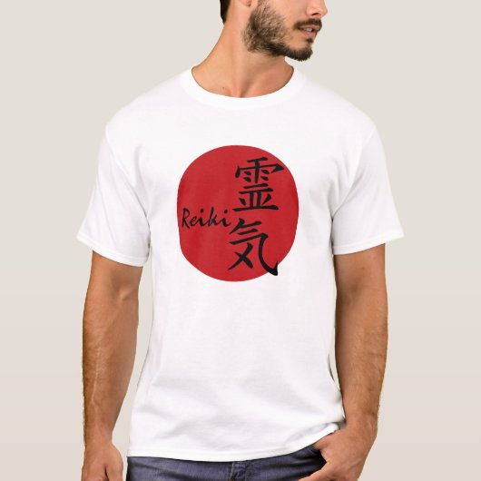 Reiki - rood t-shirt (Voorkant)