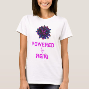 *~* Reiki Roze Paarse Crystal Sphere Women White T-shirt