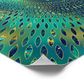 Reiki Sei He ki- edelsteen en goud Poster (Hoek)