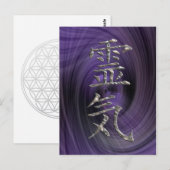 REIKI/SILVER BRIEFKAART (Voorkant / Achterkant)