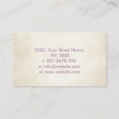 Reiki Sluiten symbool in lotus Visitekaartje (Achterkant)