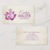 Reiki Sluiten symbool in lotus Visitekaartje (Voorkant / Achterkant)