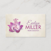 Reiki Sluiten symbool in lotus Visitekaartje (Voorkant)