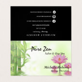 Reiki Spa Yoga Trio Balance w/Appointverwijzing Visitekaartje (Buitenkant ongevouwen)