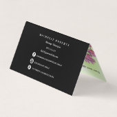 Reiki Spa Yoga Trio Balance w/Appointverwijzing Visitekaartje (Achterkant)