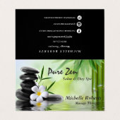 Reiki Spa Yoga W/Benoeming & Verwijzing Visitekaartje (Buitenkant ongevouwen)