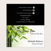 Reiki Spa Yoga W/Benoeming & Verwijzing Visitekaartje (Buitenkant ongevouwen)