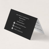 Reiki Spa Yoga W/Benoeming & Verwijzing Visitekaartje (Achterkant)