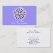 ~ Reiki Star Mandala Heilige Geometrie Genezer Visitekaartje (Voorkant / Achterkant)