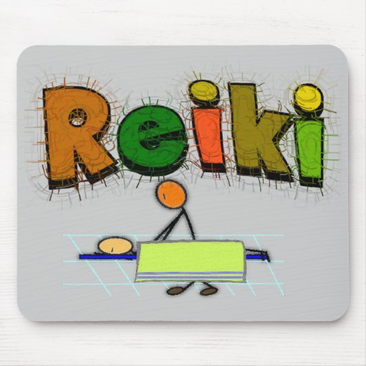 Reiki Stick People Design Gifts Muismat (Voorkant)
