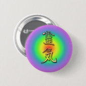 reiki symbol chakra 1 ronde button 5,7 cm (Voorkant /achterkant)