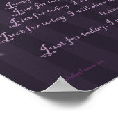 Reiki Symbol Principles Just For Today Poster (Hoek)