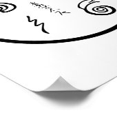 Reiki Symbolen | Esotericisme Reiki Master Gifts Poster (Hoek)