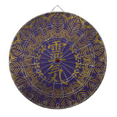 Reiki Symbolen in gouden mandala Dartbord (Voorkant)