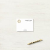 Reiki Symbolen in gouden mandala Post-it® Notes (Op bureau)