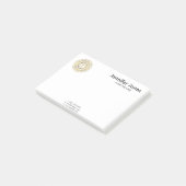 Reiki Symbolen in gouden mandala Post-it® Notes (Schuin)