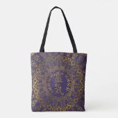 Reiki Symbolen in gouden mandala Tote Bag (Achterkant)