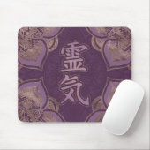 Reiki Symbolen - pastel paars en goud Muismat (Met muis)