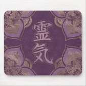 Reiki Symbolen - pastel paars en goud Muismat (Voorkant)