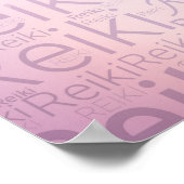 Reiki Symbolen - zacht paars Poster (Hoek)