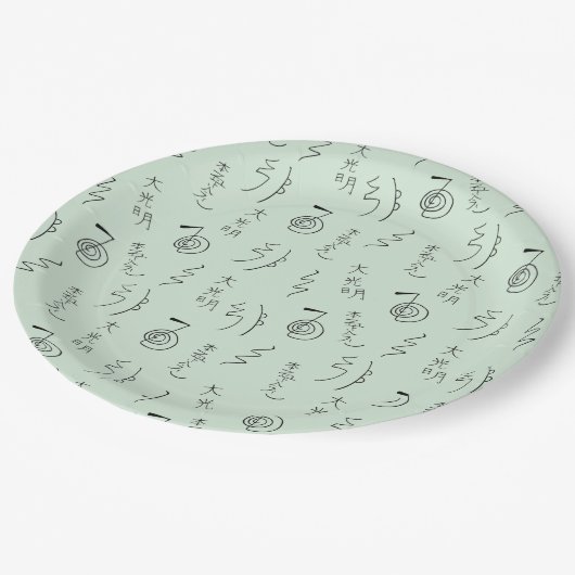 Reiki Symbols Patroon - Reiki Healing Papieren Bordje (Gekanteld)