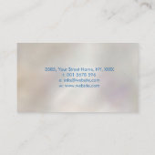 Reiki symbool en handen in Lotus Blue Marble Visitekaartje (Achterkant)